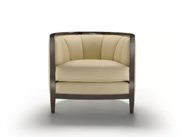 SACHA - Armchair with armrests by HUGUES CHEVALIER - view 2